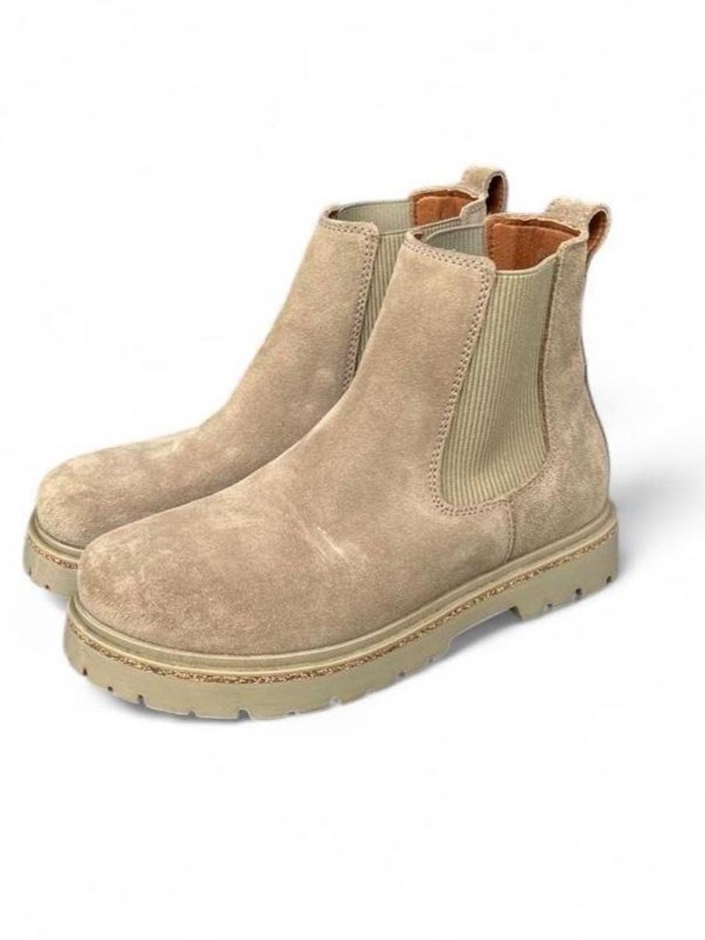 Birkenstock Highwood Chelsea Boots Taupe Suede Women’s 8 EU 39 Regular/Wide - Picture 4 of 8